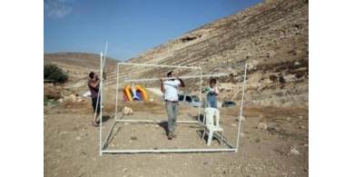 مستوطنون ينصبون خيمة على قمة جبل النجمة من أراضي جالود