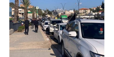 قافلة مركبات احتجاجية ضد العنف والجريمة بأراضي الـ48