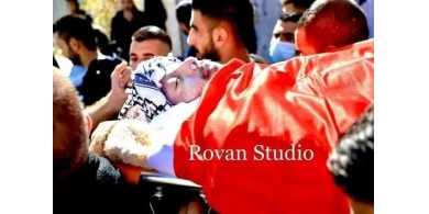 تشييع جثمان الشهيد محمد صلاح الدين في بلدة حزما