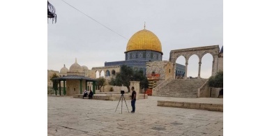 صور: مستغلاً اغلاق كورونا.. الاحتلال ينفذ أعمال مسح في الأقصى
