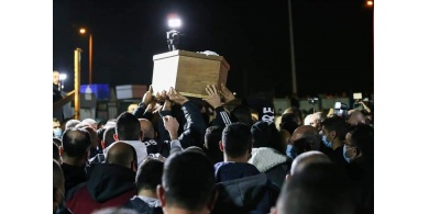 الآلاف يشيعون الشهيد أحمد حجازي في طمرة داخل أراضي ال48
