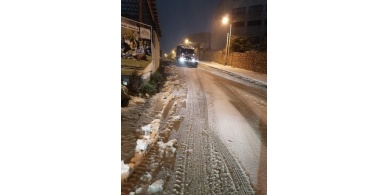 بالصور : الجبال تكتسي بالثلوج للمرة الأولى منذ 6 سنوات