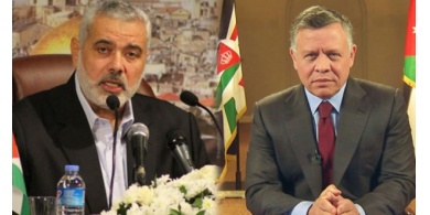ما فحوى رسالة إسماعيل هنية إلى الملك عبدالله حول ضحايا مستشفى السلط؟