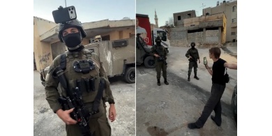 "نحمي اليهود فقط".. ناشط أجنبي يوثق انتهاكات جيش الاحتلال في رام الله‬

