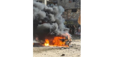 شهيد ومصابون بغارة إسرائيلية على مركبة بحي الشيخ رضوان في غزة