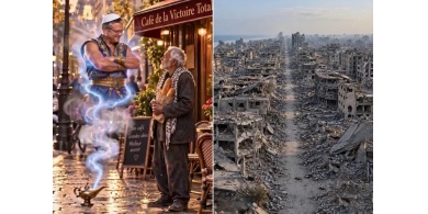 مصباح سحري وبرج إيفل.. بن غفير يروج لتهجير الغزيين في حملته الانتخابية
