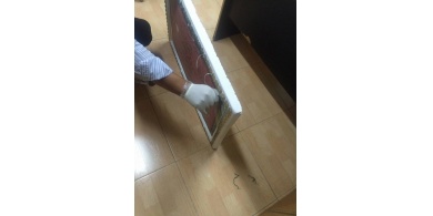 صور::احباط تهريب مخدرات بعملية مشتركة بين الأردن والسعودية بعد محاولة تهريبها عبر لوحة جبصينية