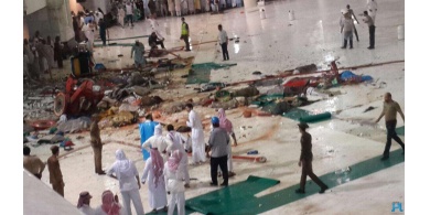 حادث رافعة الحرم المكي ..ارتفاع عدد الضحايا الى 107 وفيات و238 جريحاً