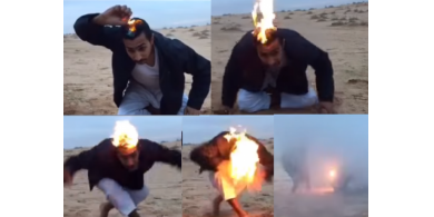 فيديو| ماذا فعل شاب ليشعر بالدفء؟