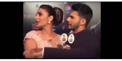 فيديو| ممثل هندي يفاجئ مذيعة مصرية بقبلة على الهواء