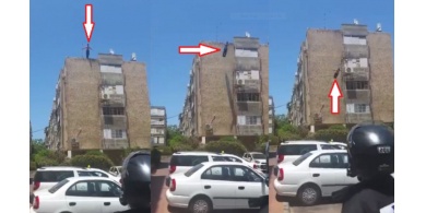 فيديو| لحظة انتحار مستوطن من فوق عمارة بتل أبيب!