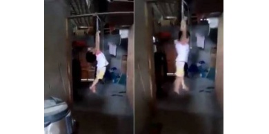 فيديو وحشي..امرأة علقت هذه الطفلة بالسقف لمعاقبتها.. والسبب!
