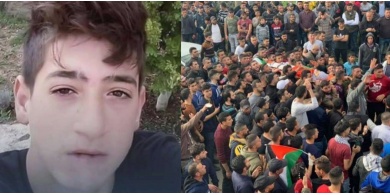 صور... تشييع جثمان الشهيد محمد حمايل في نابلس
