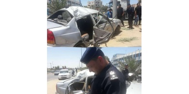 مصرع طفل وإصابة ستة آخرين بحادث مروري في غزة