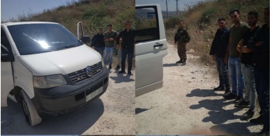 الاحتلال يحتجز 4 من ضباط الشرطة الفلسطينية على حوارة ﻿