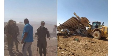 جرافات الاحتلال تهدم "بركساً" جنوب طوباس