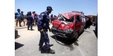 وفاة مواطن وإصابة 6 بحادث سير وسط قطاع غزة ﻿
