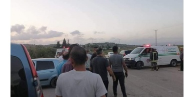مصرع مواطنة وإصابة ٨ أخرين بحادث سير مروع غرب جنين