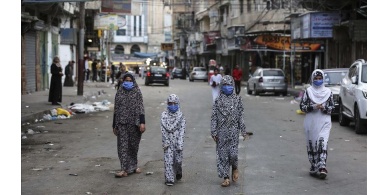 14 إصابة جديدة بكورونا في غزة واستمرار حظر التجوال