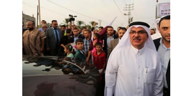 السفير القطري يعود لغزة بعد أقل من ساعتين على مغادرتها ﻿