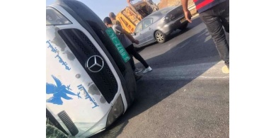 صور- 17 اصابة جراء انقلاب حافلة شرق الخليل