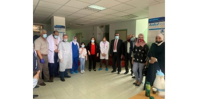 قلقيلية: وزيرة الصحة تفتتح مستشفى عمر القاسم لعلاج مصابي كورونا