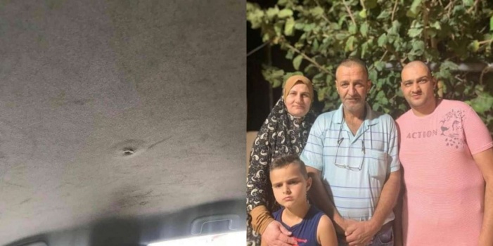 نجاة عائلة فلسطينية بعد إطلاق نار من قبل مستوطن 