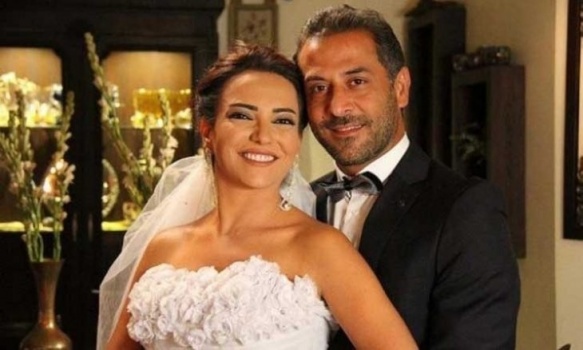 صورة- أمل عرفة وعبد المنعم عمايري يحتفلان بعيد ميلاد ابنتهما