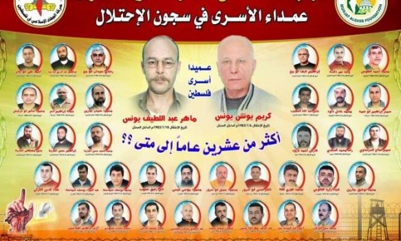 61 عميداً للأسرى في سجون الاحتلال
