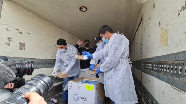 السلطة تتسلم 64 الف لقاح تبرع من الصحة العالمية وشركة فايزر
