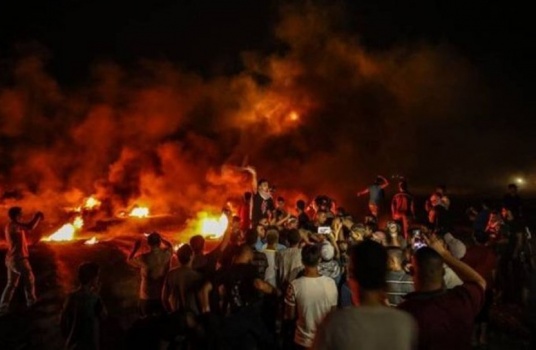 إصابات برصاص الاحتلال خلال فعاليات الارباك الليلي على حدود غزة