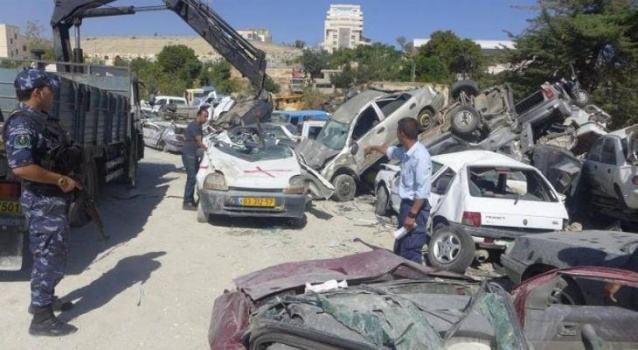 الشرطة والأجهزة الأمنية تتلف 138 مركبة غير قانونية وتقبض على 29 شخص مطلوب للقضاء برام الله