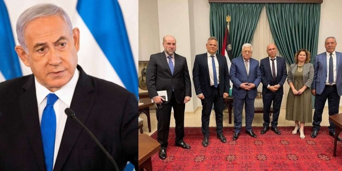 نتنياهو يُهاجم حكومة بينت بعد لقاء أبو مازن بوزيرين إسرائيليين