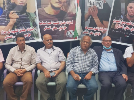 وقفة في جنين للمطالبة باسترداد جثامين الشهداء واسنادا للأسرى