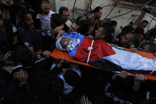 نابلس تشيّع جثمان الشهيد الطفل محمد دعدس