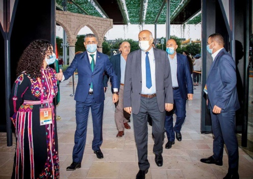 الرجوب يزور الجناح الفلسطيني في اكسبو دبي 2020