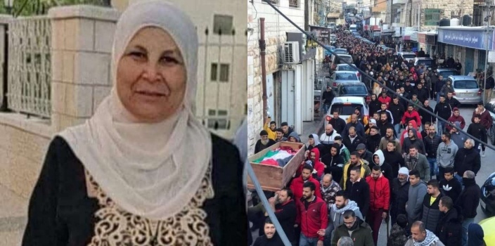 الالاف يشيعون جثمان الشهيدة مسالمة في سنجل
