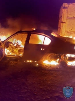 الشرطة تكشف ملابسات جريمة حرق جنائي في جنين