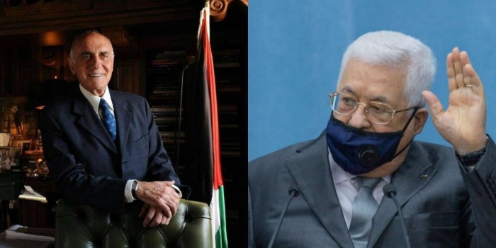 الرئيس عباس يعزي رجل الأعمال منيب المصري بوفاة زوجته