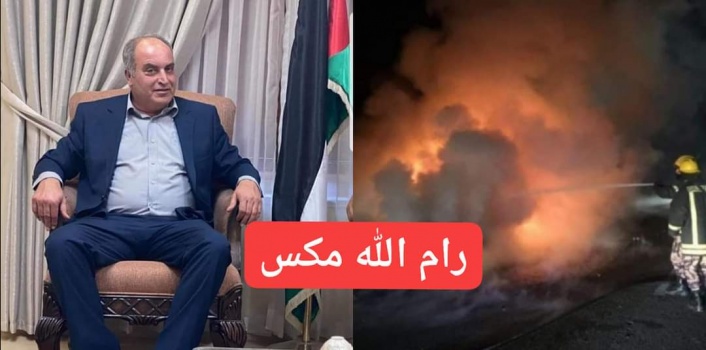 مجهولون يحرقون مركبة رئيس بلدية جنين