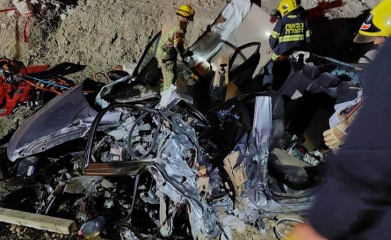مصرع شابين و إصابة 5 أخرين في حادث سير مروع قرب أريحا