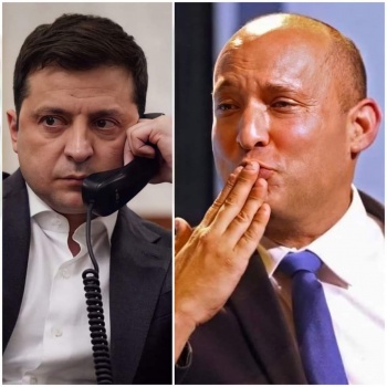 بينيت يتحدث إلى رئيس أوكرانيا ويعرض عليه المساعدة