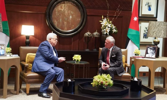 صور.. ماذا دار بين الرئيس عباس وملك الأردن في عمان؟