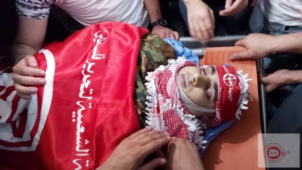 تشييع جثمان الشهيد أيمن محيسن إلى مثواه الأخير في بيت لحم