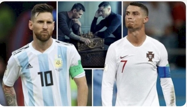"كش ملك".. رونالدو يعلق على ظهوره مع ميسي في إعلان الشطرنج