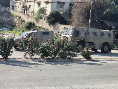 اعتقال مواطن- 3 إصابات خلال اقتحام مخيم نور شمس