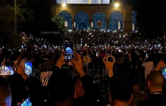 توتر في المسجد الأقصى بين المرابطين وقوات الاحتلال