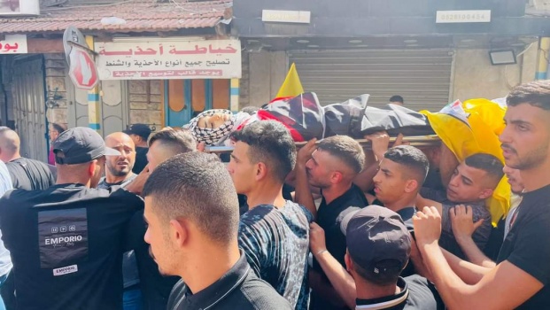 تشييع جثمان الشهيد الطفل فارس أبو سمرة في قلقيلية