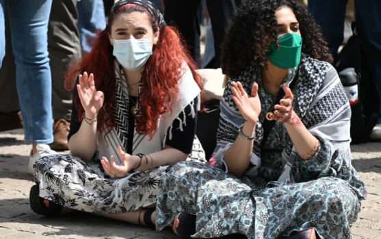 طلاب بجامعة برينستون الأميركية يضربون عن الطعام تضامنا مع غزة