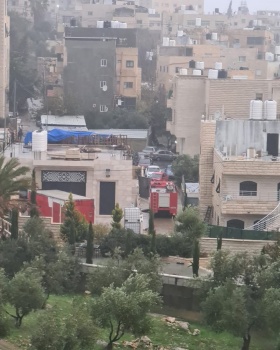 وفاة سيدة ومسن بفعل المنخفض الجوي في عناتا شمال شرق القدس